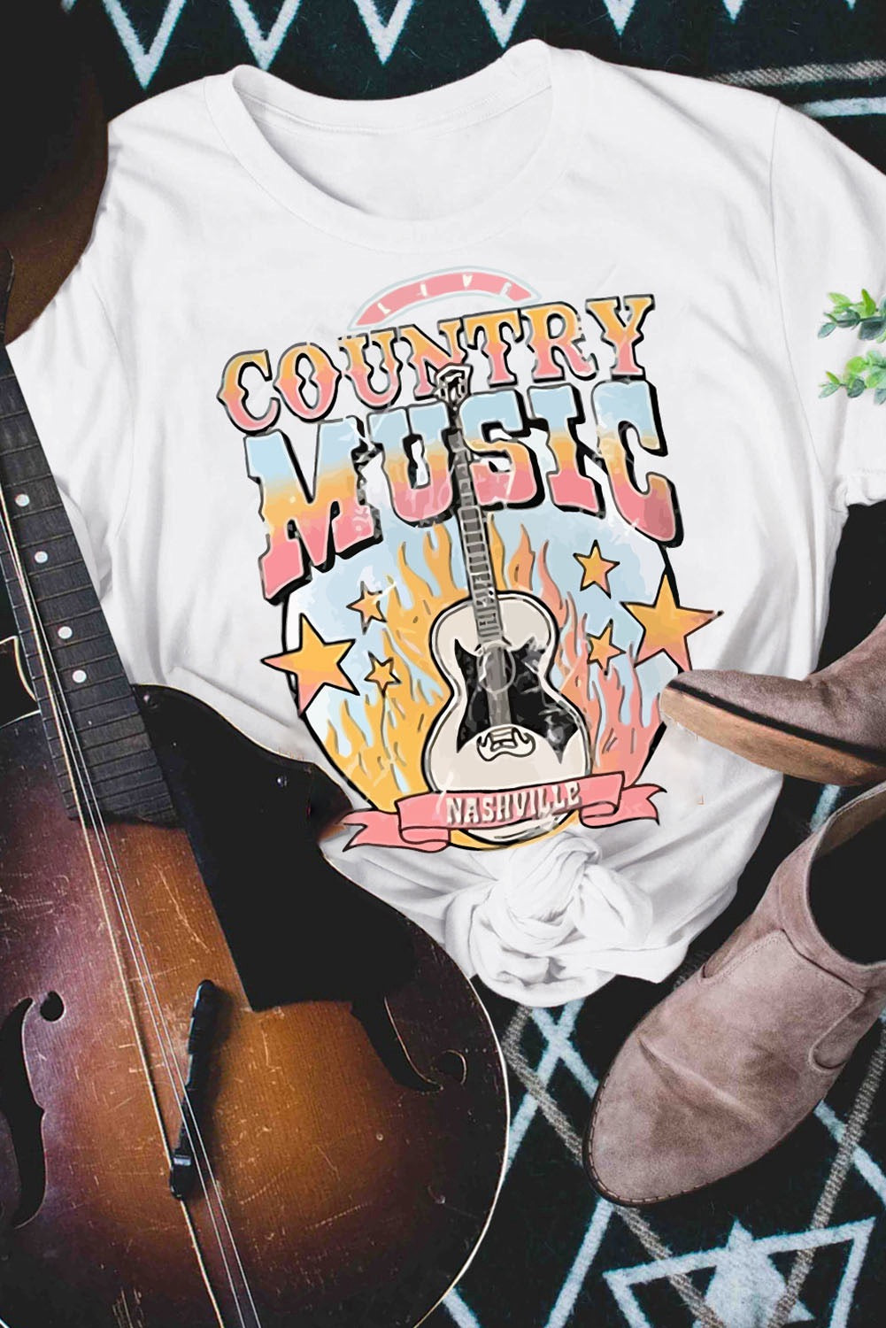 Country Music Nashville Graphic T-Shirt