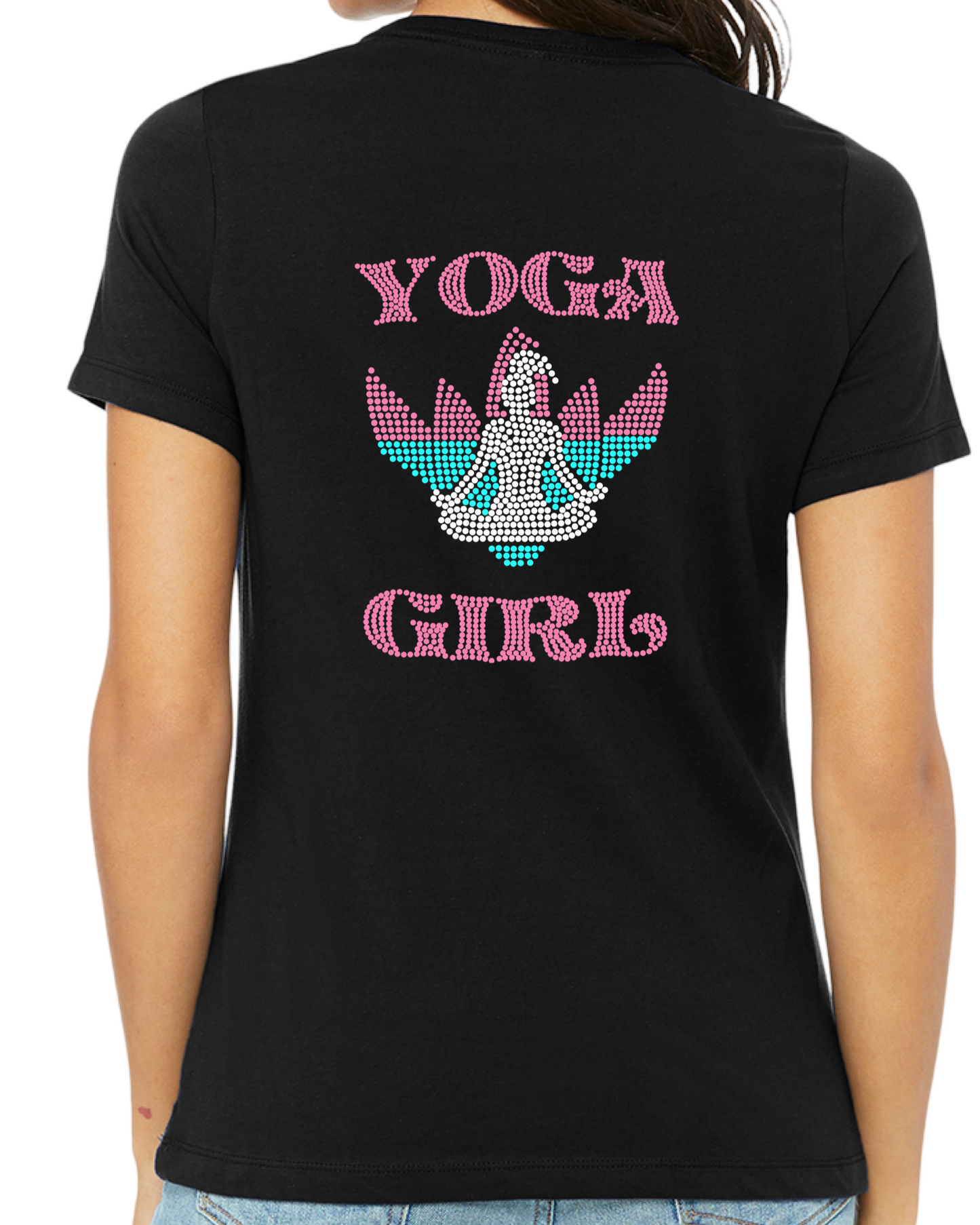 Yoga Girl - 3 Color Rhinestone Design