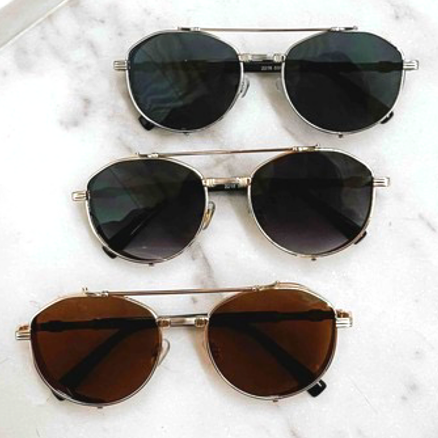 Pretty Simple Gemma Retro Aviator Sunglasses
