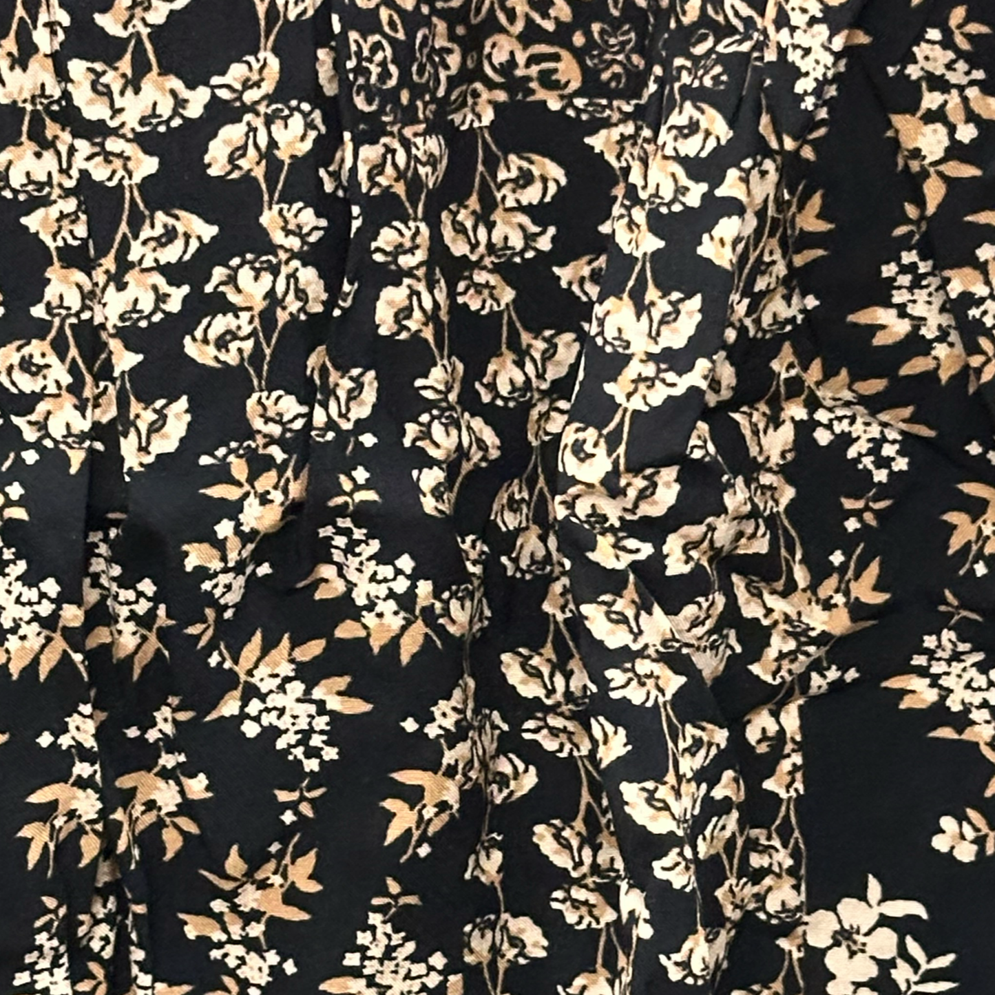 Haptics Rust Hacci Babydoll Floral Patchwork Bell Sleeve Sweater Top