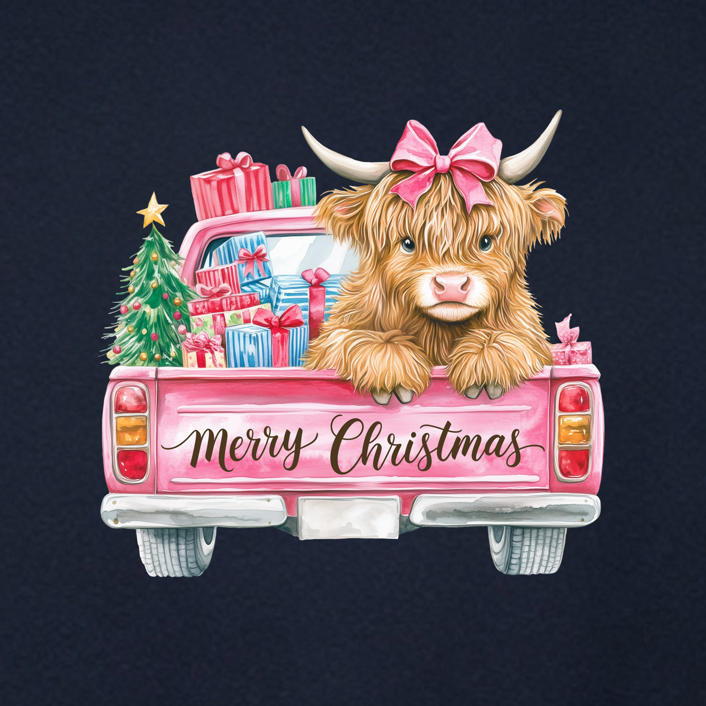 Cow Merry Christmas T-Shirt