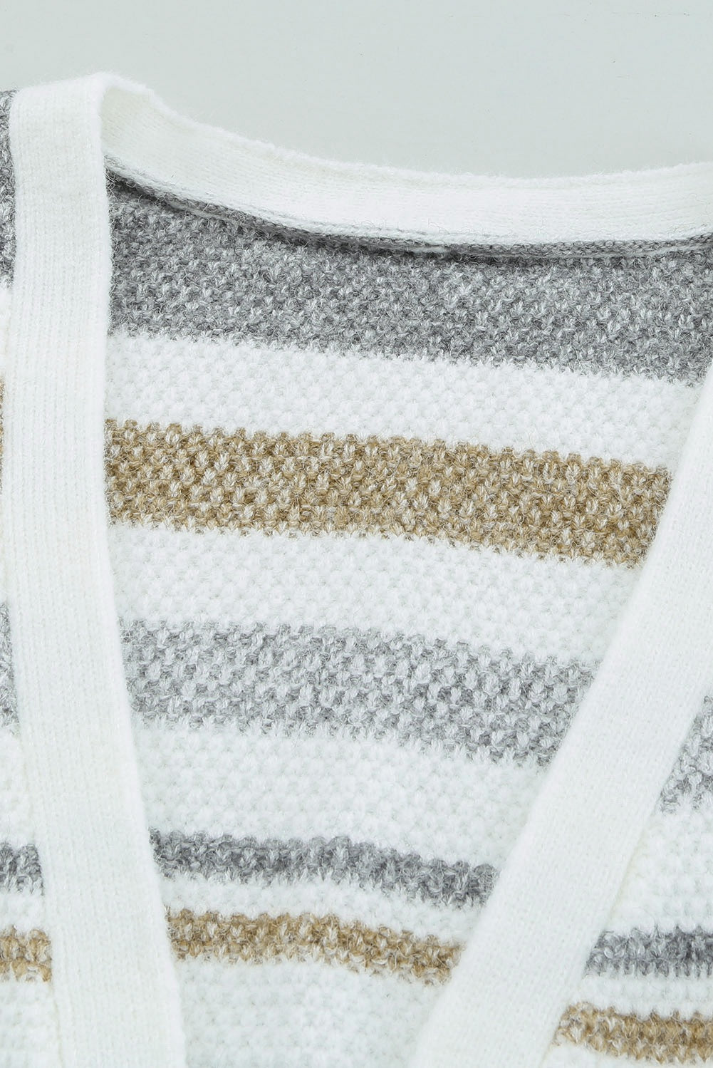 Open Front Colorblock Cardigan