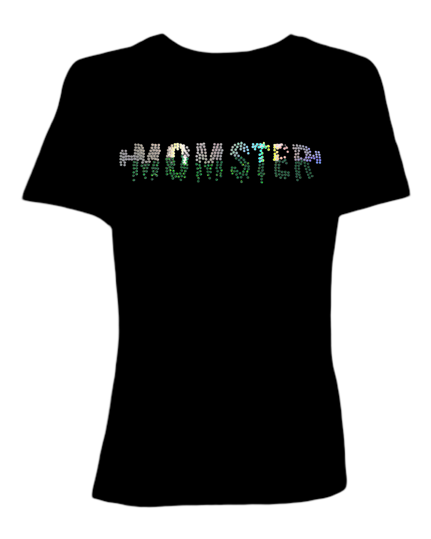 Momster Spangled Tops On Black Apparel