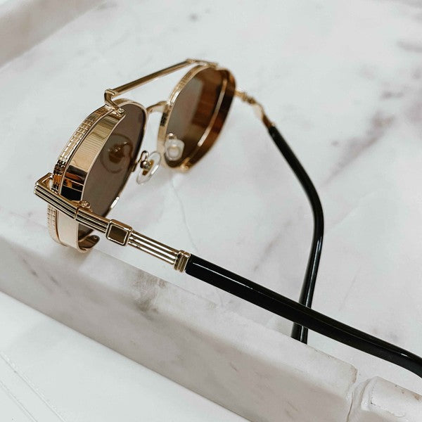 Pretty Simple Gemma Retro Aviator Sunglasses