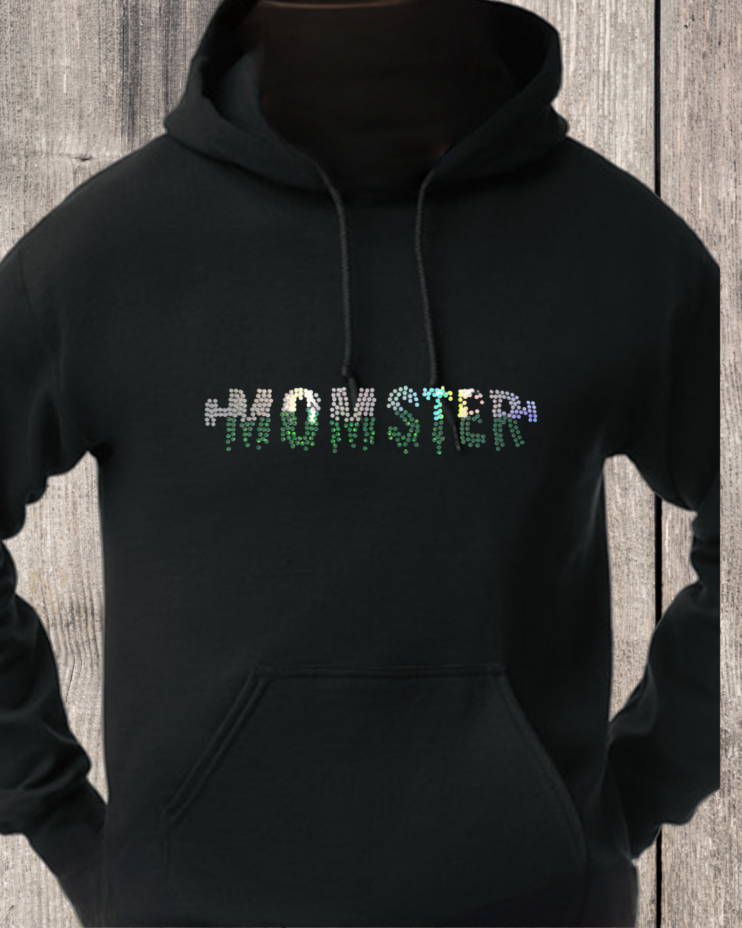 Momster Spangled Tops On Black Apparel