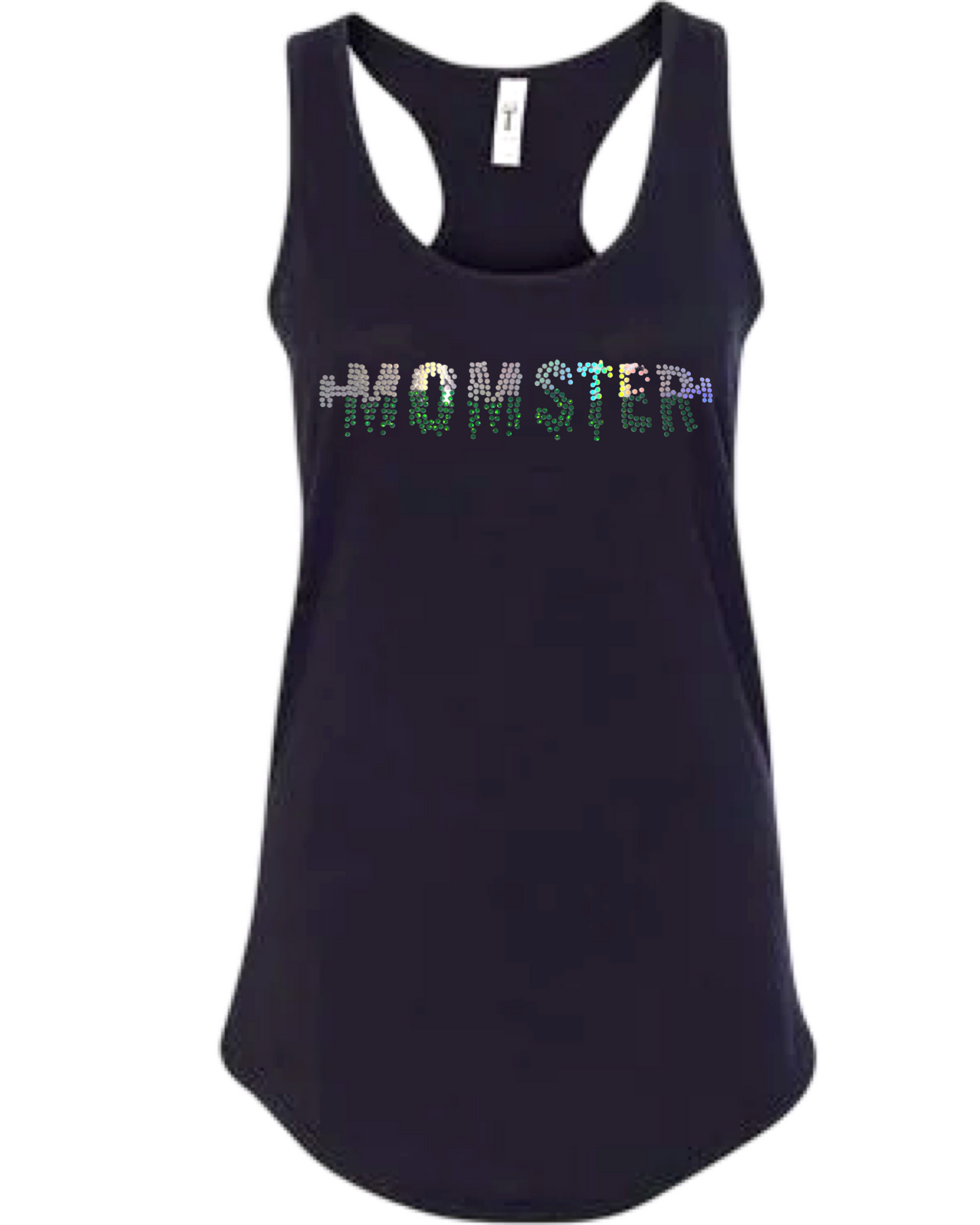Momster Spangled Tops On Black Apparel
