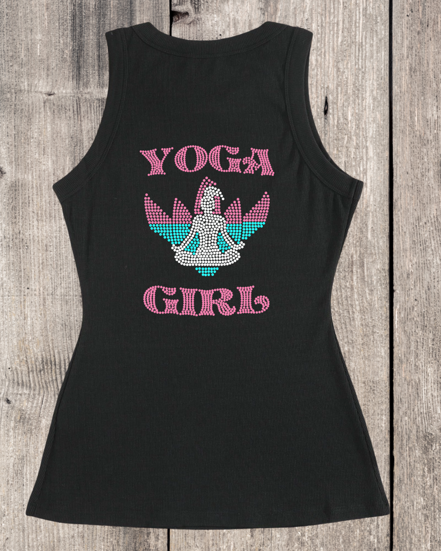 Yoga Girl - 3 Color Rhinestone Design