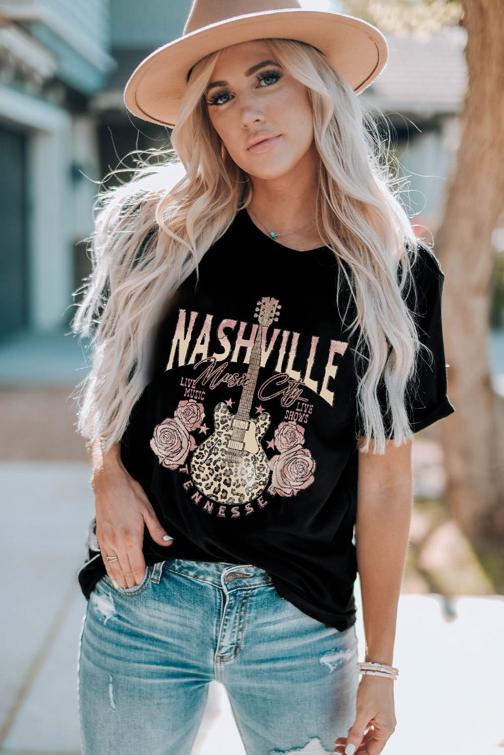 Nashville Music City Graphic T-Shirt