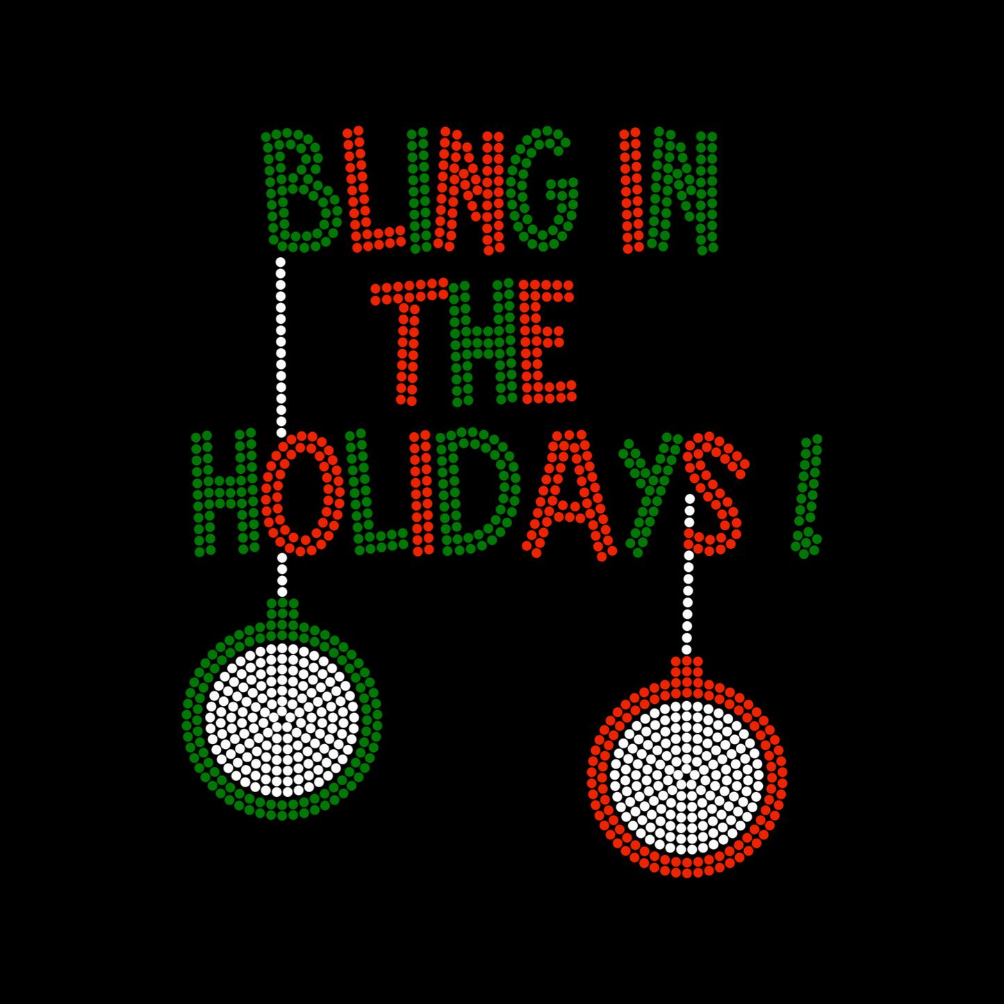 Bling In The Holidays Rhinestone Ribbed Tank Top