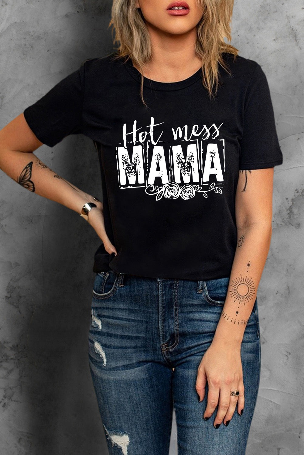 Hot Mess Mama Graphic Tshirt