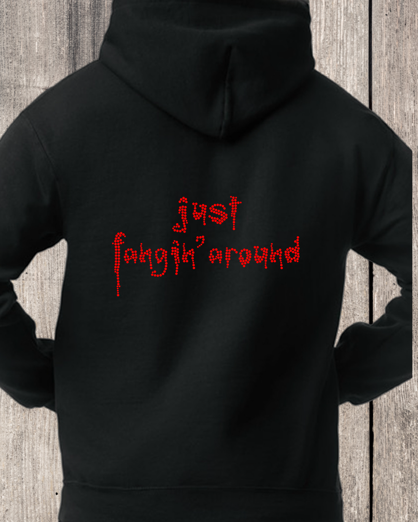 Just Fangin  Around Rhinestone Pullover Hoodie