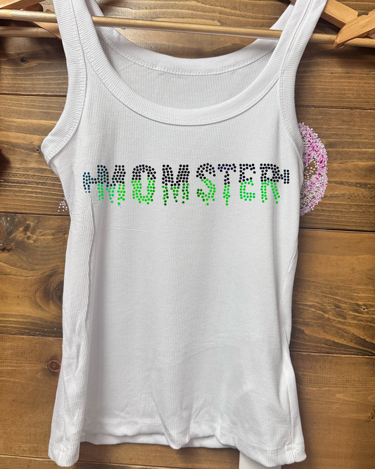 Momster Spangled Tops on White Apparel