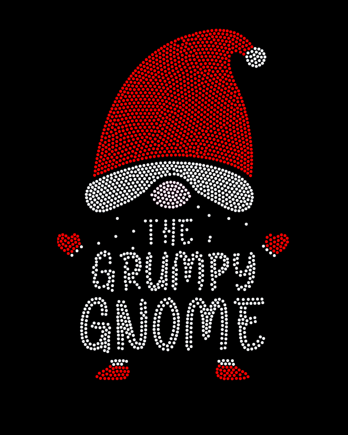 The Grumpy Gnome Holiday Spangled Women’s Relaxed Crew Neck T-Shirt