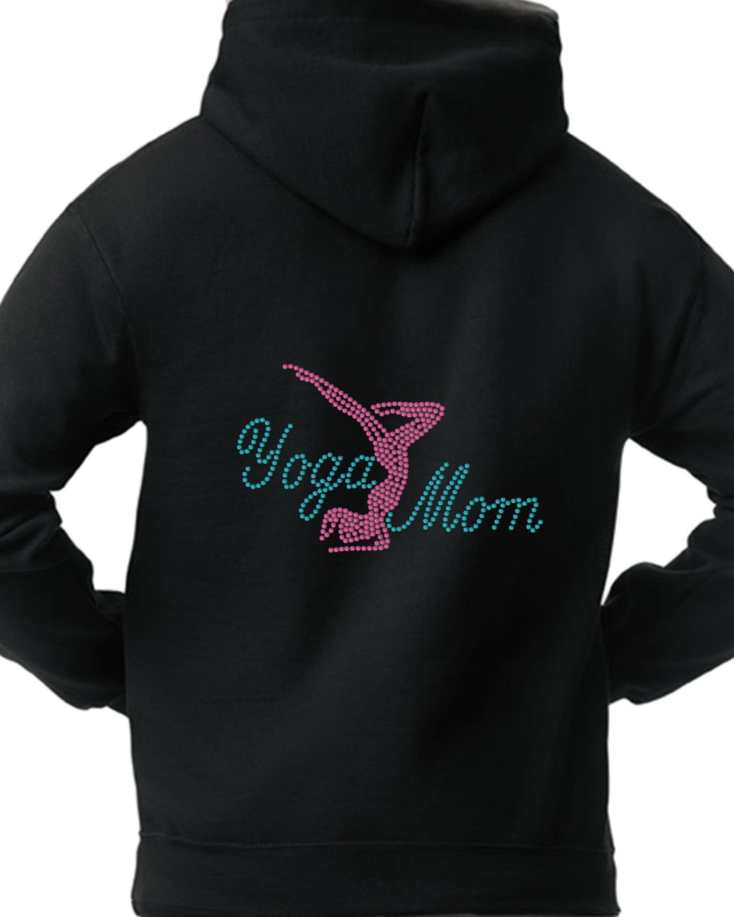 Yoga Mom Rhinestone Pullover Hoodie