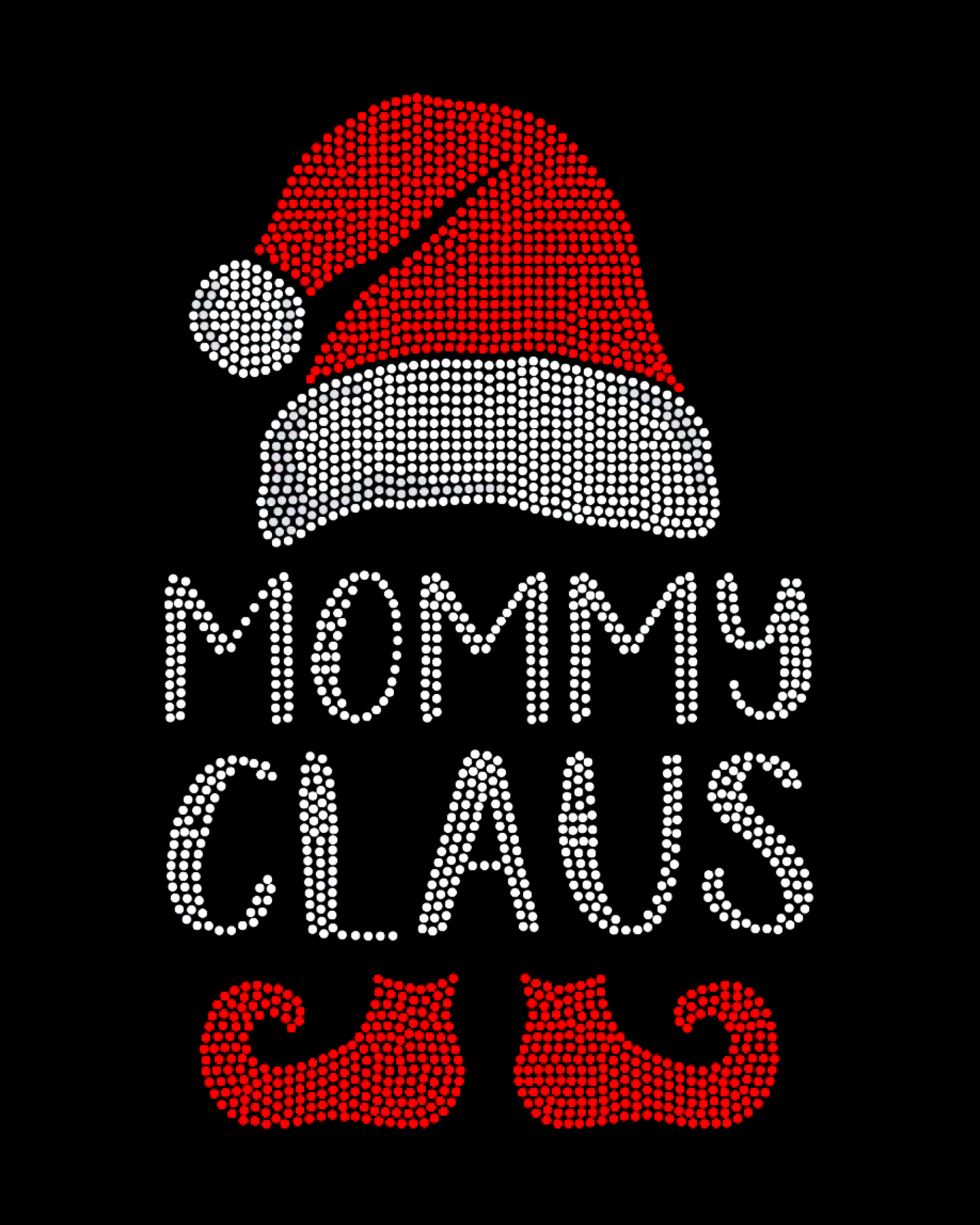 Mommy Claus Spangled Women’s Relaxed Crew Neck T-Shirt