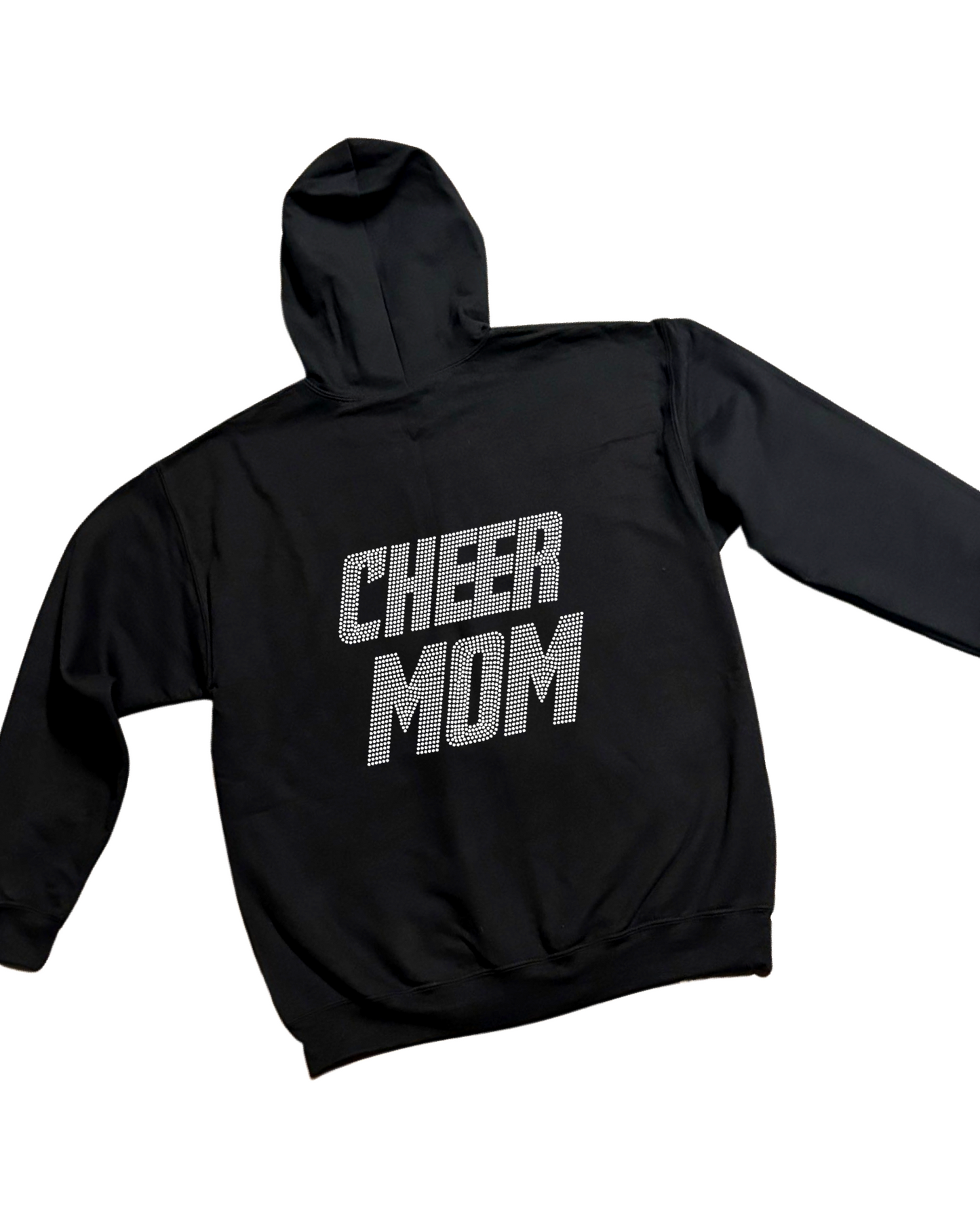 Cheer Mom Rhinestone Zip-Up Hoodie