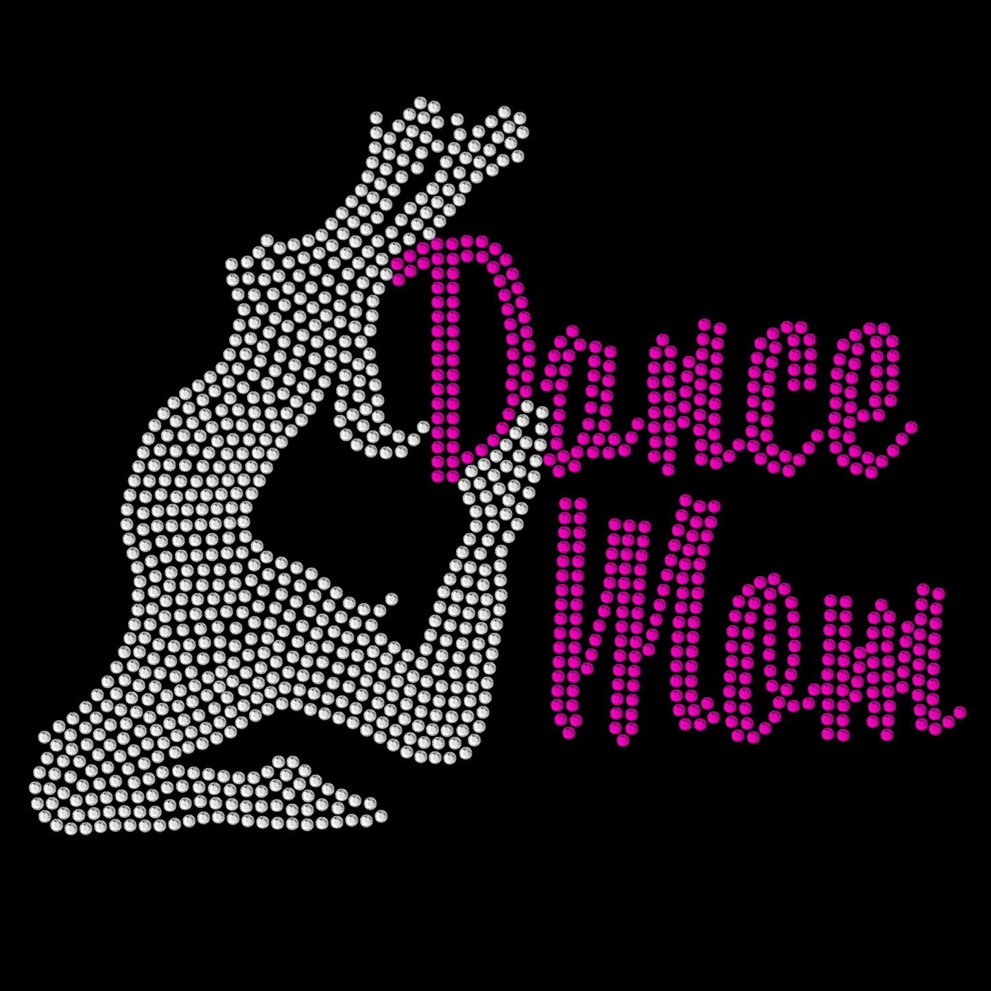 Dance Mom Rhinestone Womens Relaxed Short Sleeve T-Shirt