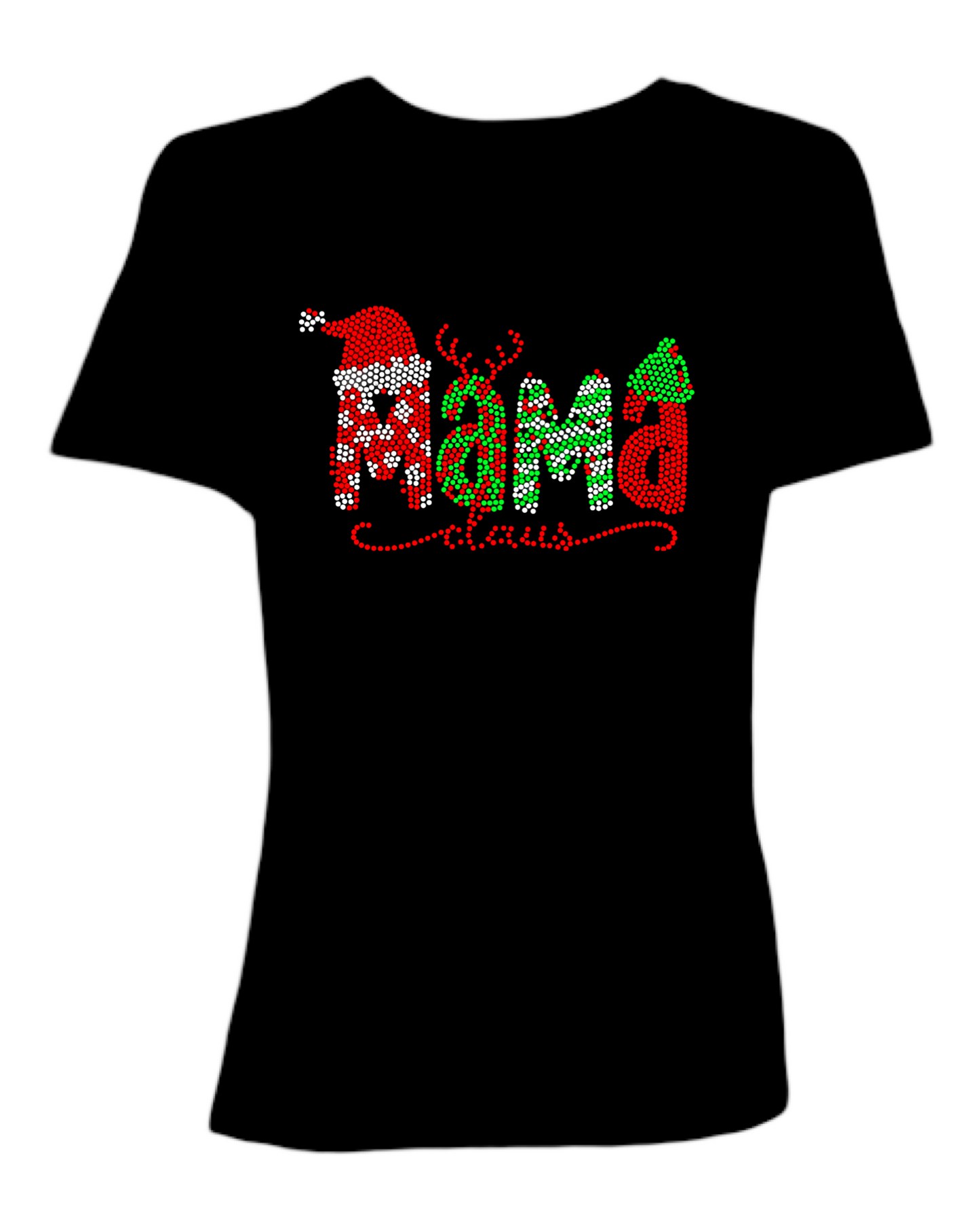 Mama Claus Spangled Women’s Relaxed Crew Neck T-Shirt