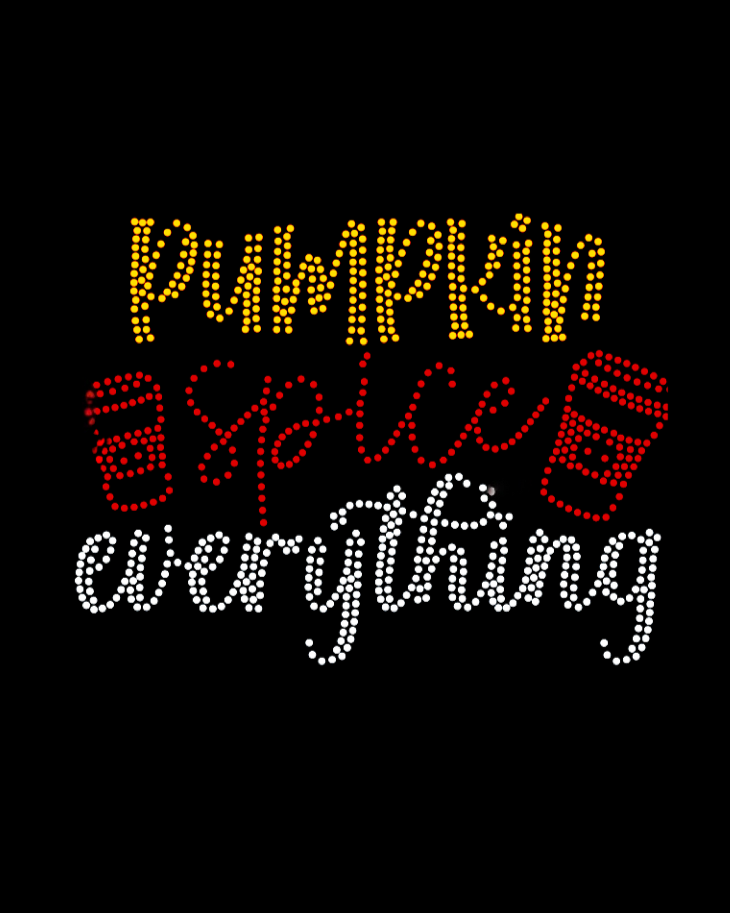 Pumpkin Spice Everything Spangled Women’s Relaxed Crew Neck T-Shirt