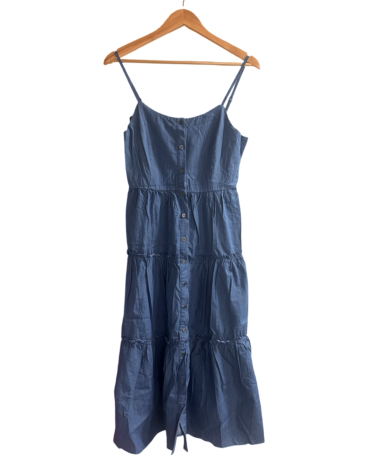 Hayden Los Angeles Mom & Me - Denim Tier Button-Down Dresses