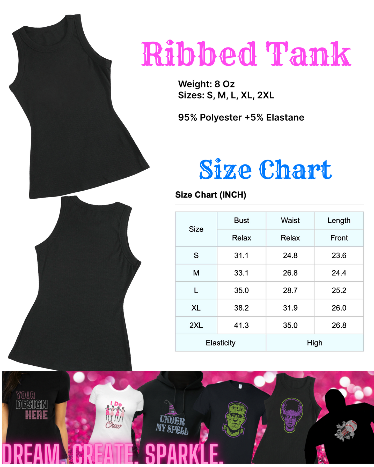 Fully Customizable Ribbed Tank