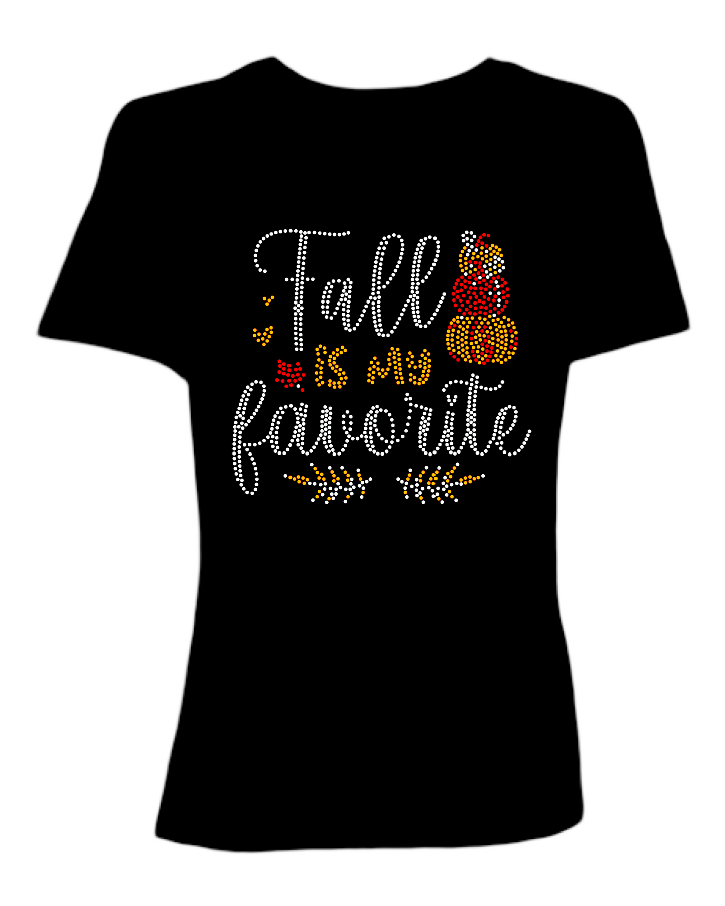 Fall Is My Favorite Spangled - Women’s Relaxed Crew Neck T-Shirt