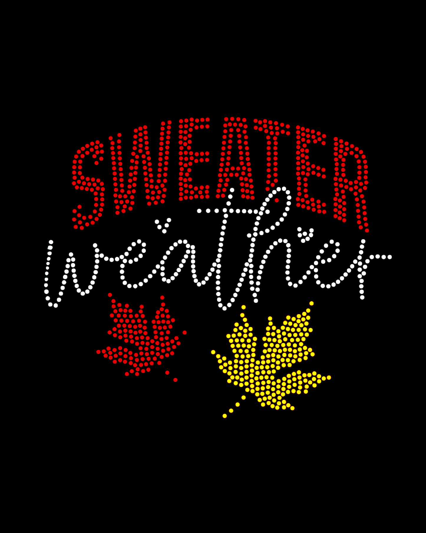 Sweater Weather Spangled Women’s Relaxed Crew Neck T-Shirt