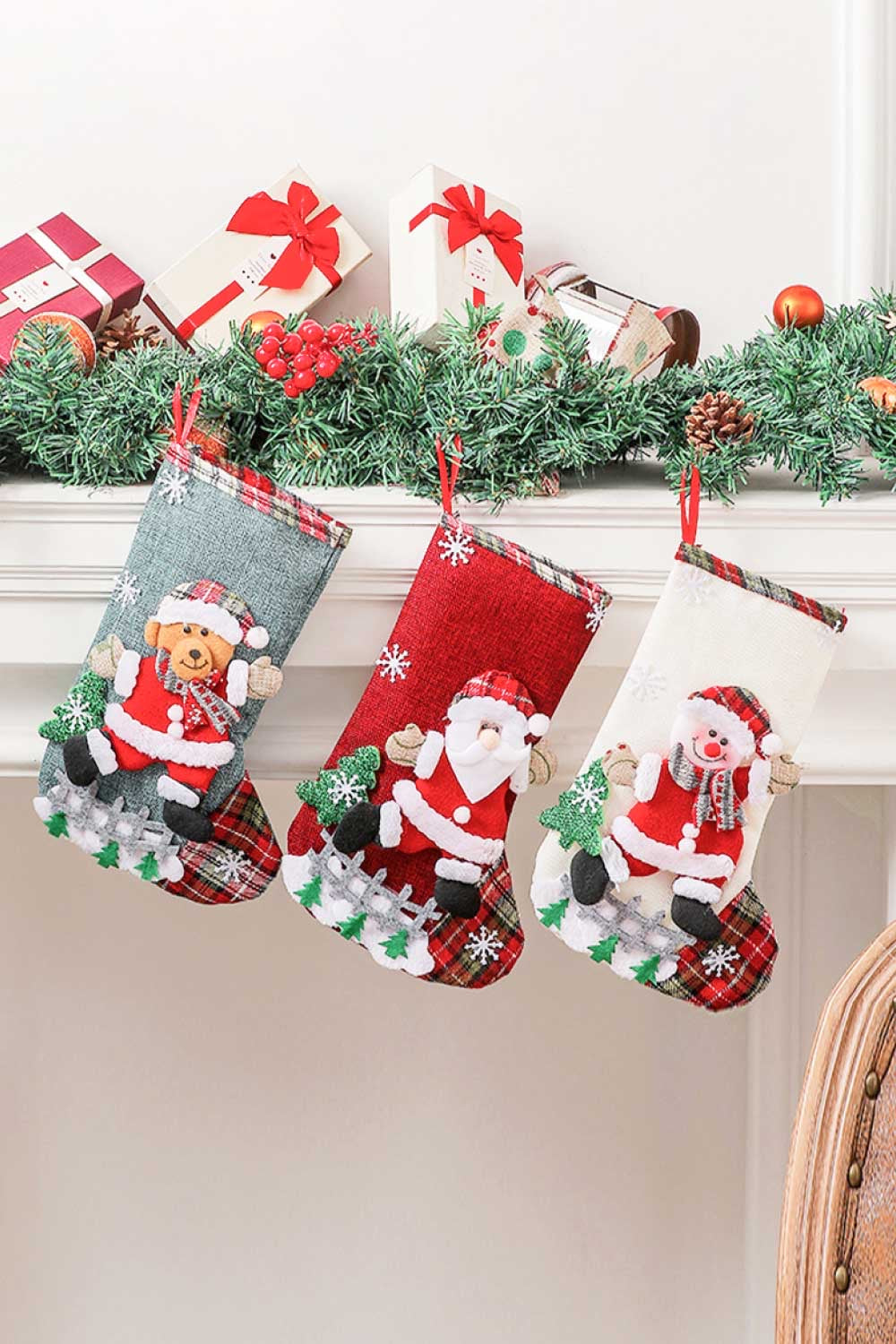 4 Pack Christmas Stockings