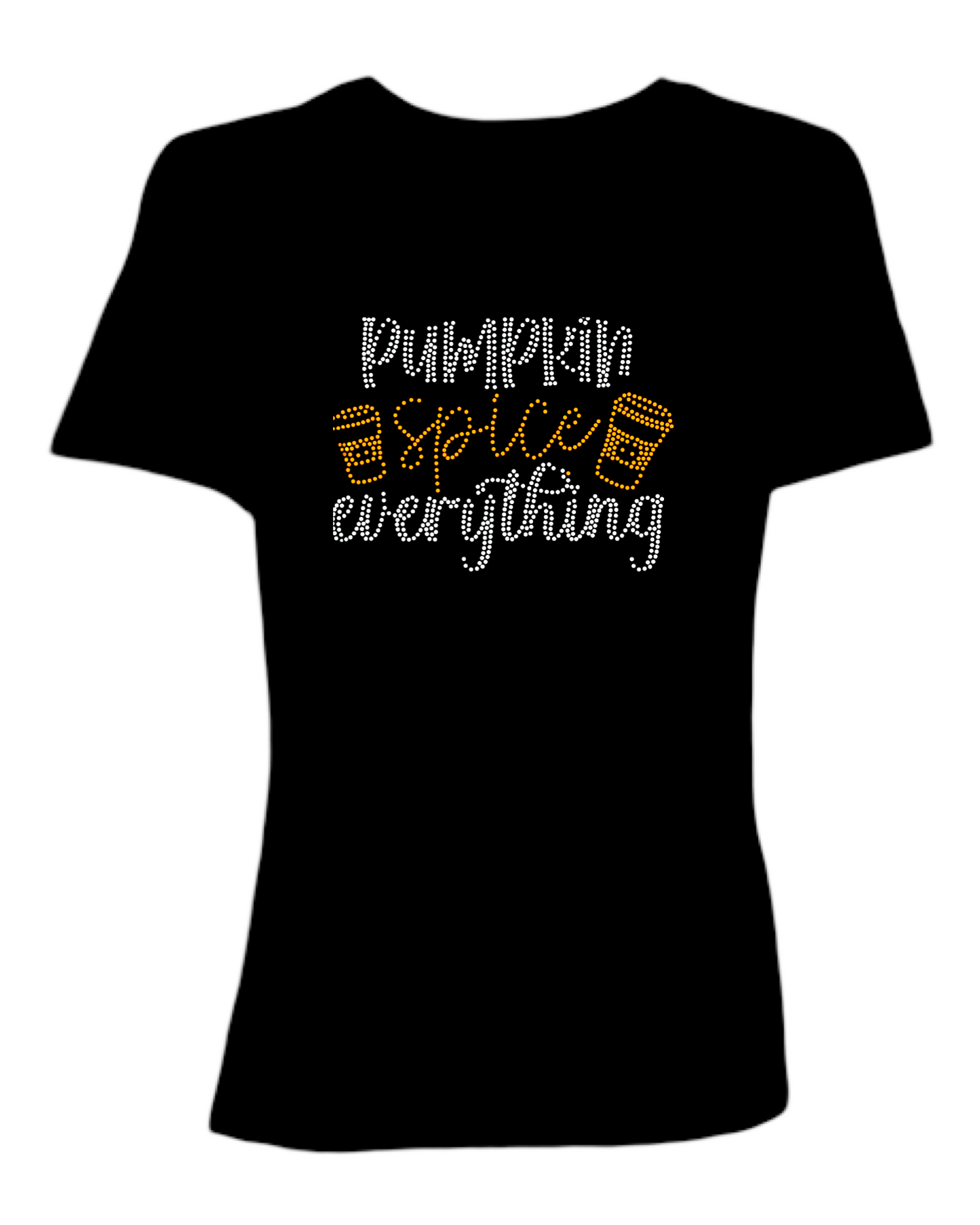 Pumpkin Spice Everything Spangled Women’s Relaxed Crew Neck T-Shirt