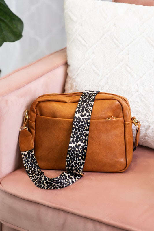 Brecklynn Crossbody Leopard Strap Handbags