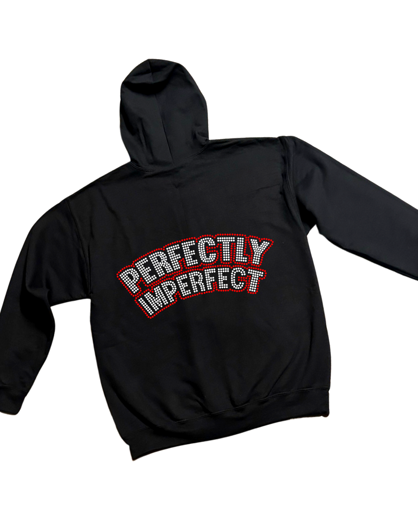 Perfectly Imperfect Rhinestone Zip-Up Hoodie