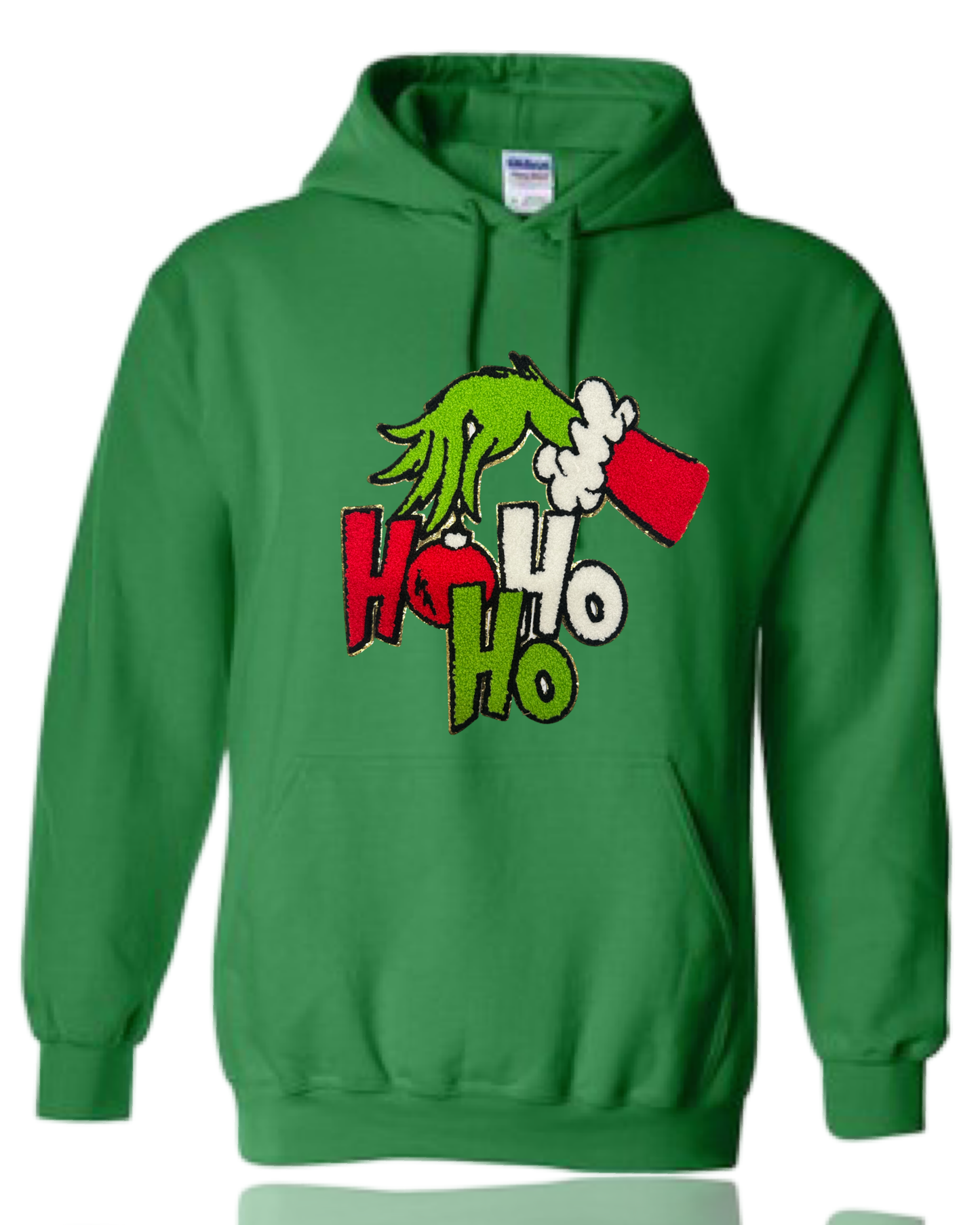 Ho Ho Ho Green Man Chenille Shirt