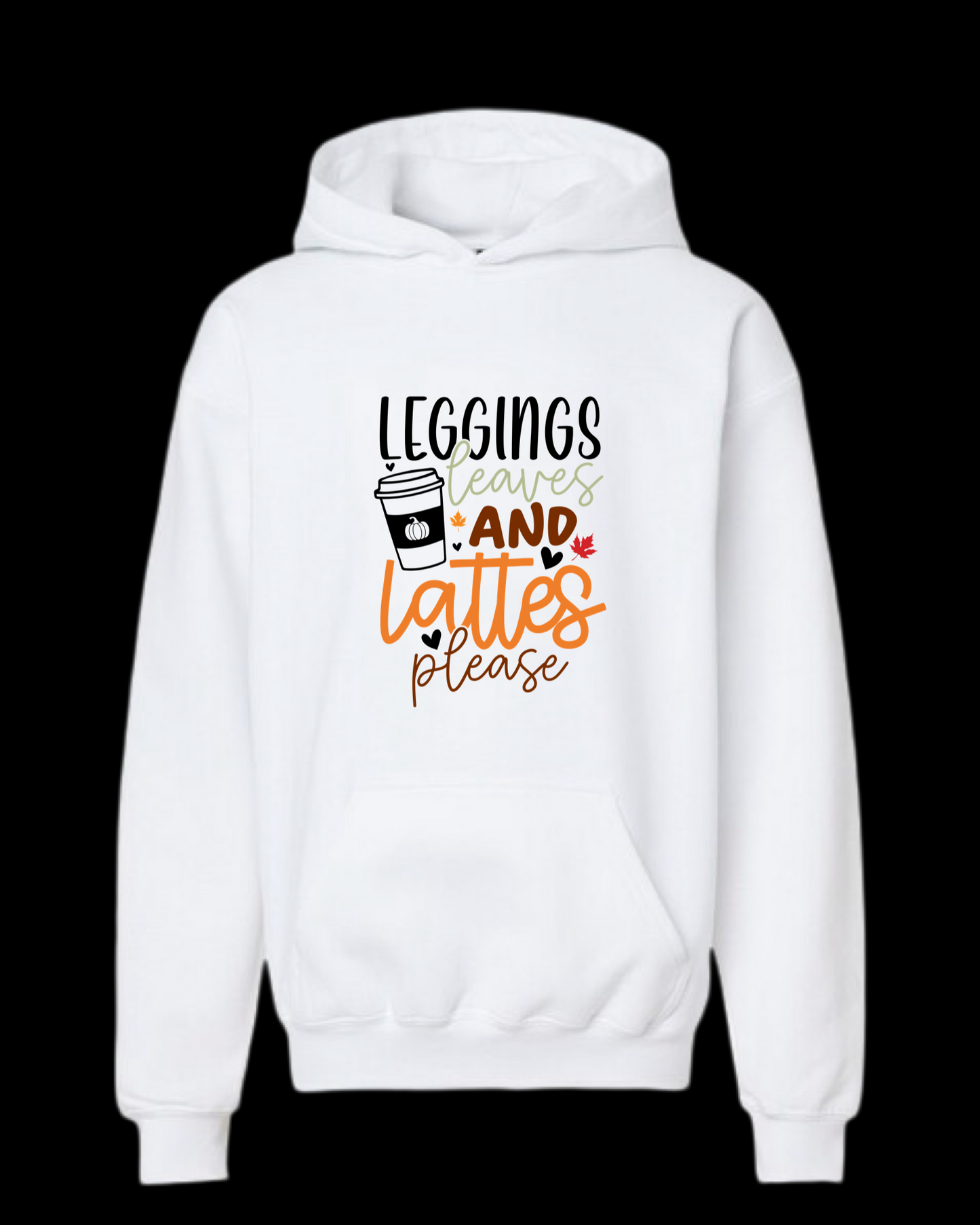 Leggings Leaves and Lattes Design Shirts