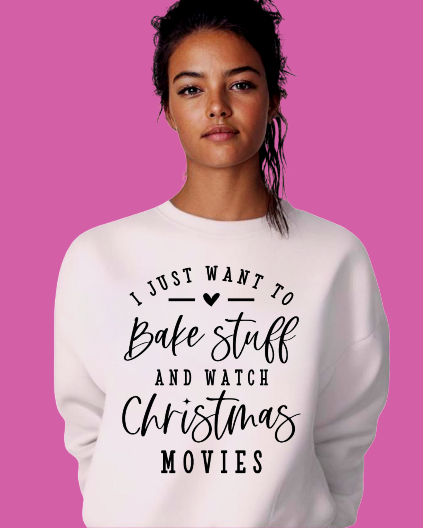 I Just Want To Bake Stuff And Watch Christmas Movies Shirt