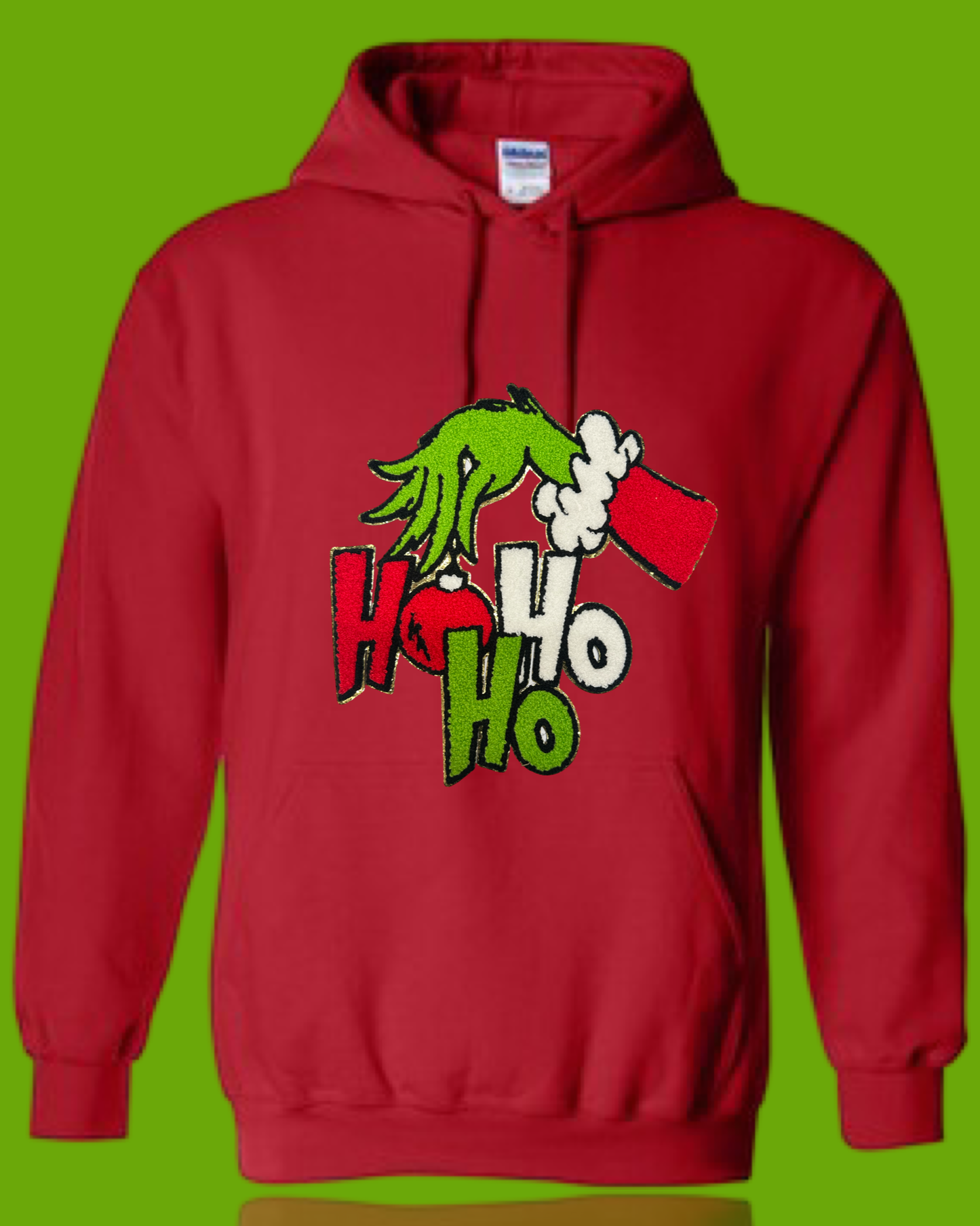 Ho Ho Ho Green Man Chenille Shirt