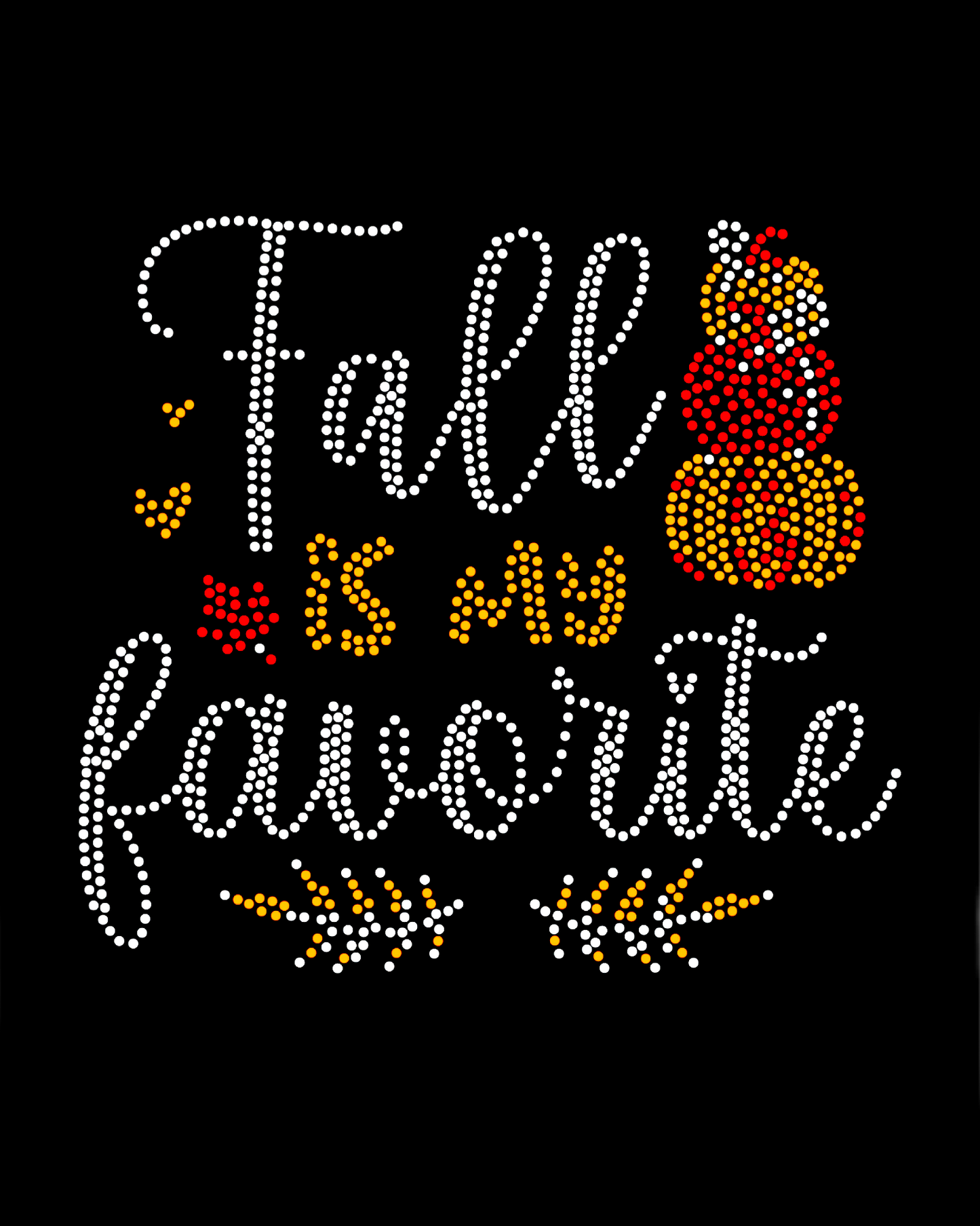 Fall Is My Favorite Spangled - Women’s Relaxed Crew Neck T-Shirt