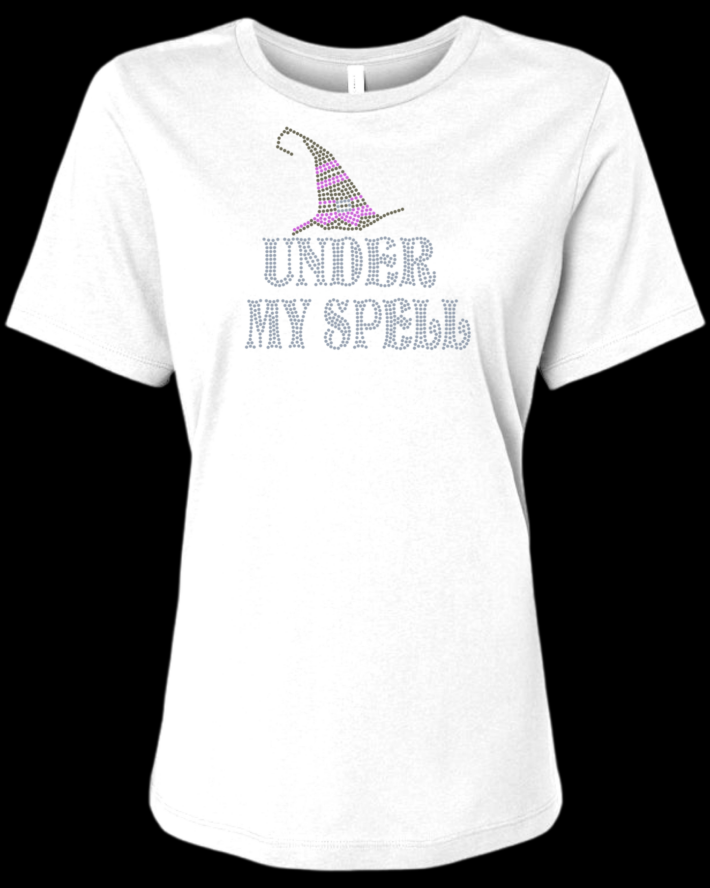 Under My Spell Rhinestone Womens Relaxed T-Shirt