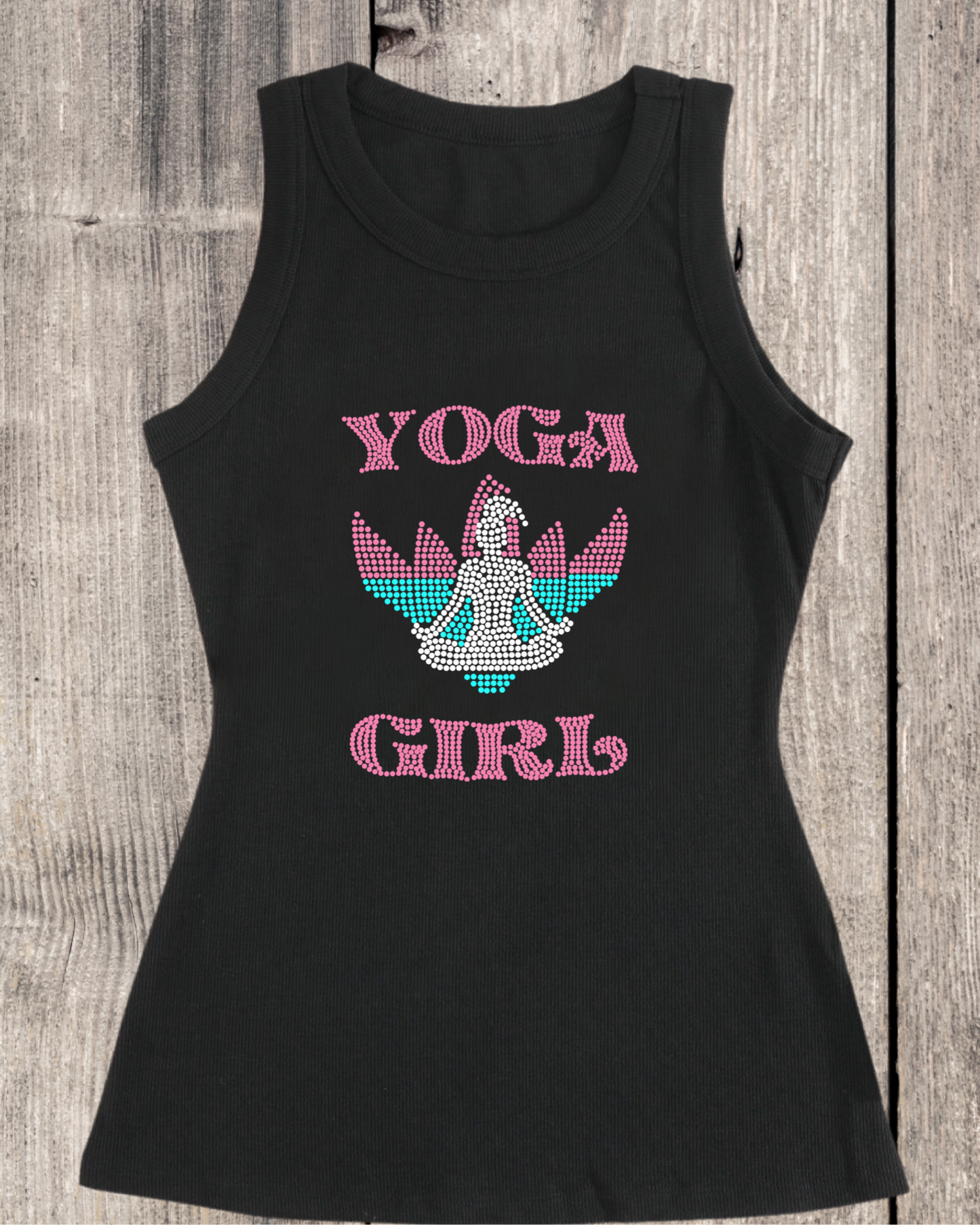 Yoga Girl - 3 Color Rhinestone Design