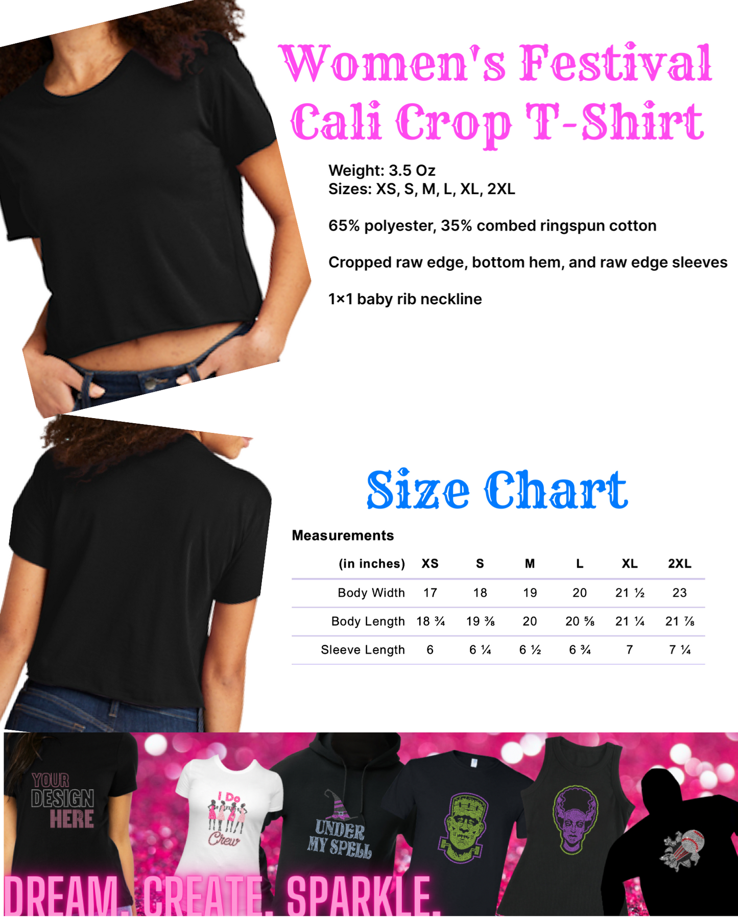 Fully Customizable Cropped Softstyle T-Shirt