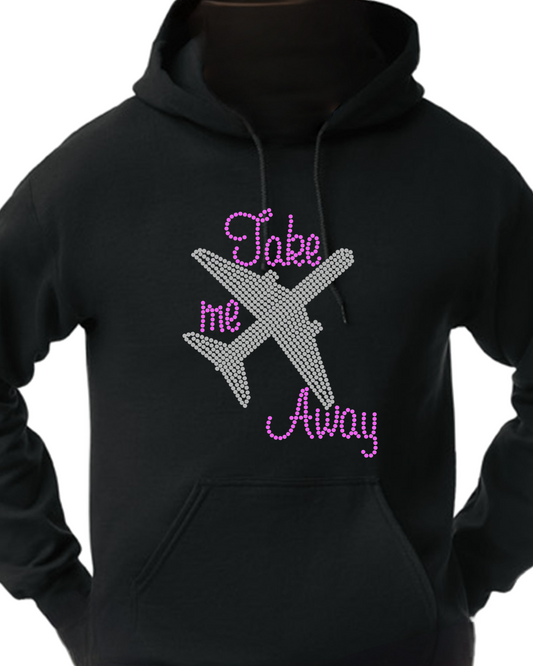 Take Me Away Rhinestone Pullover Hoodie