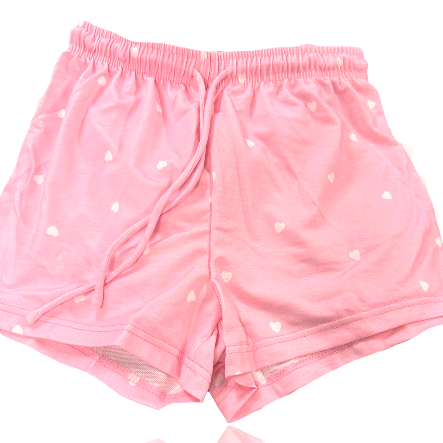 Pink Heart Lounge Shorts