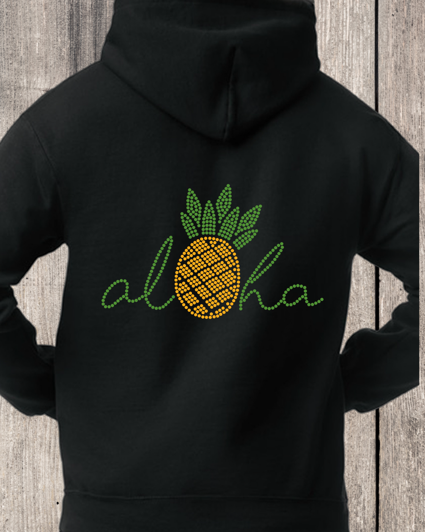 Aloha Rhinestone Pullover Hoodie