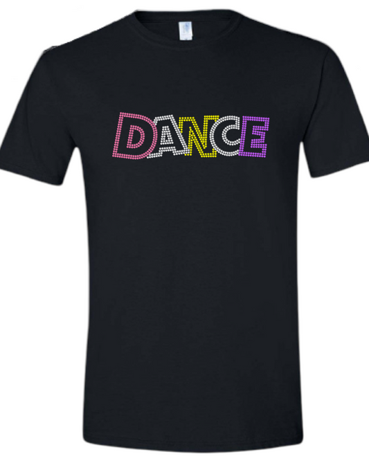 Dance Outline Rhinestone Unisex T-Shirt