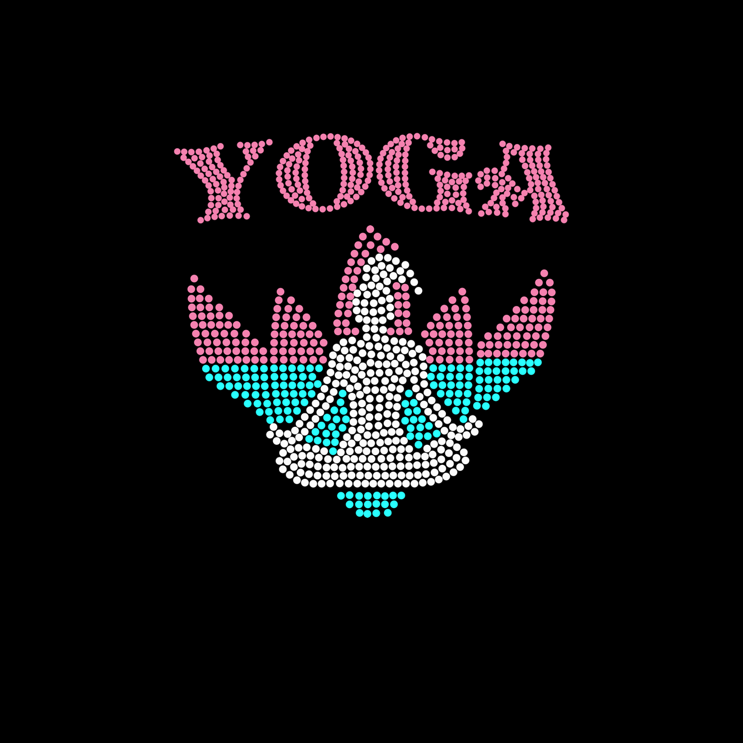 Yoga - 3 Color Rhinestone Design