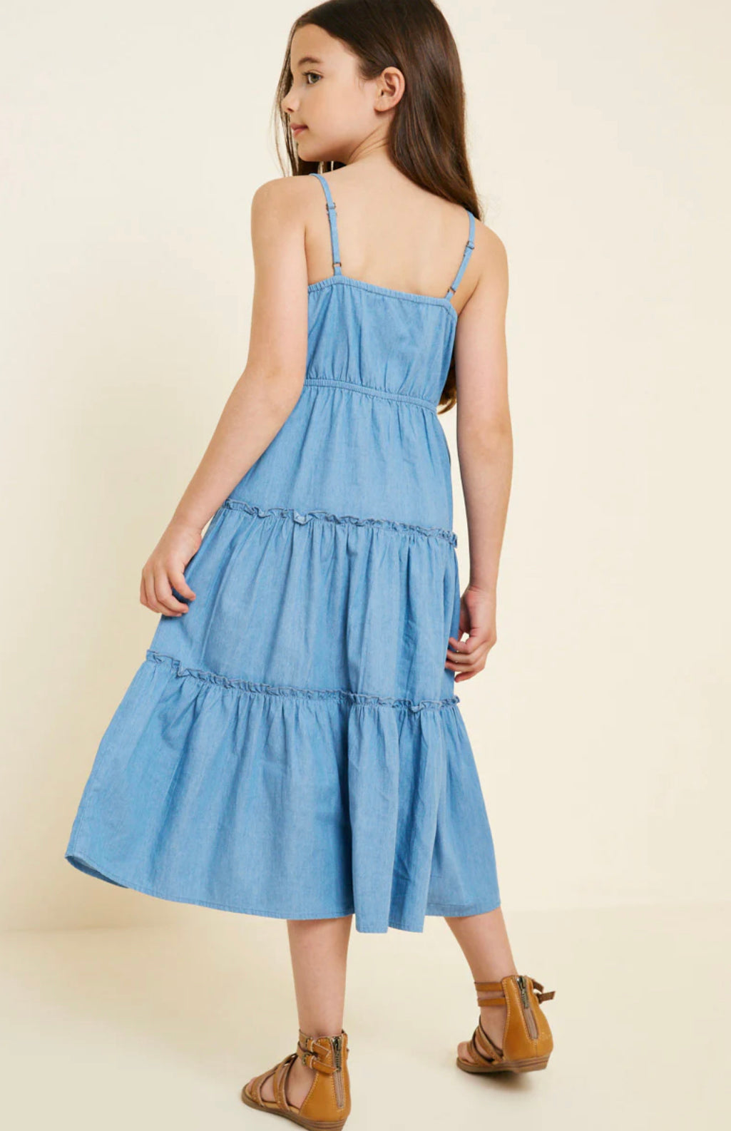 Hayden Los Angeles Mom & Me - Denim Tier Button-Down Dresses