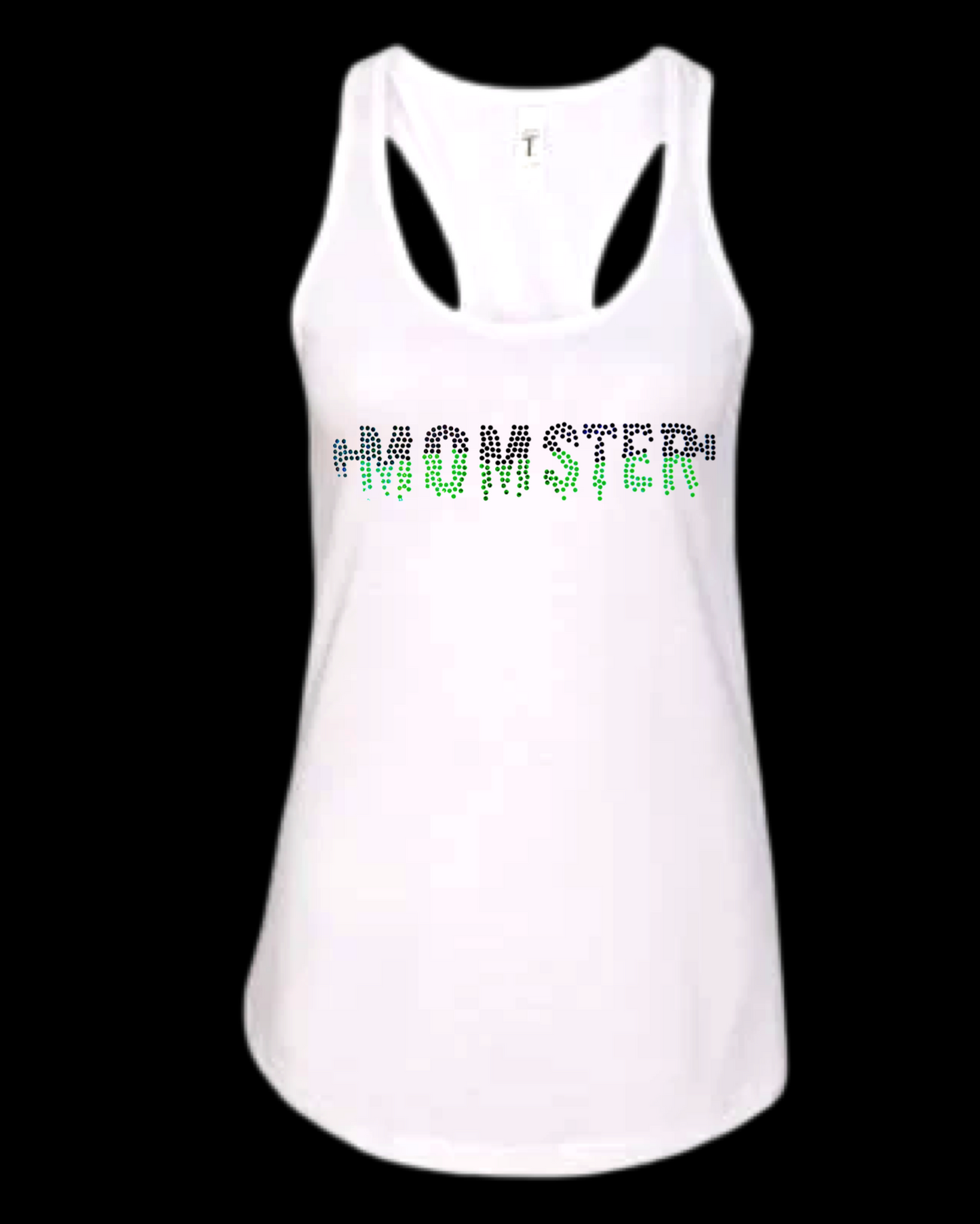 Momster Spangled Tops on White Apparel