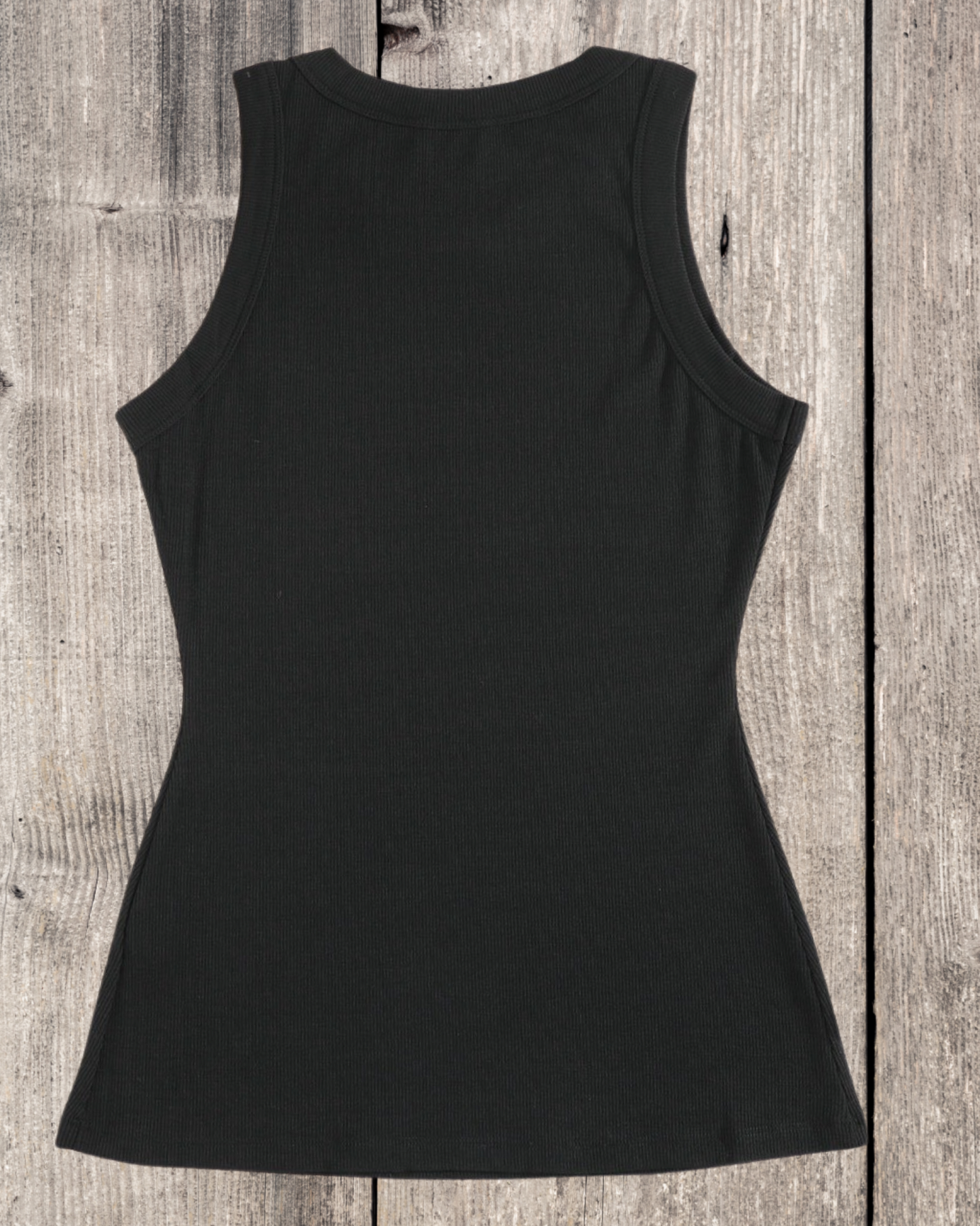 Dance Outline Rhinestone Ribbed Tank Top