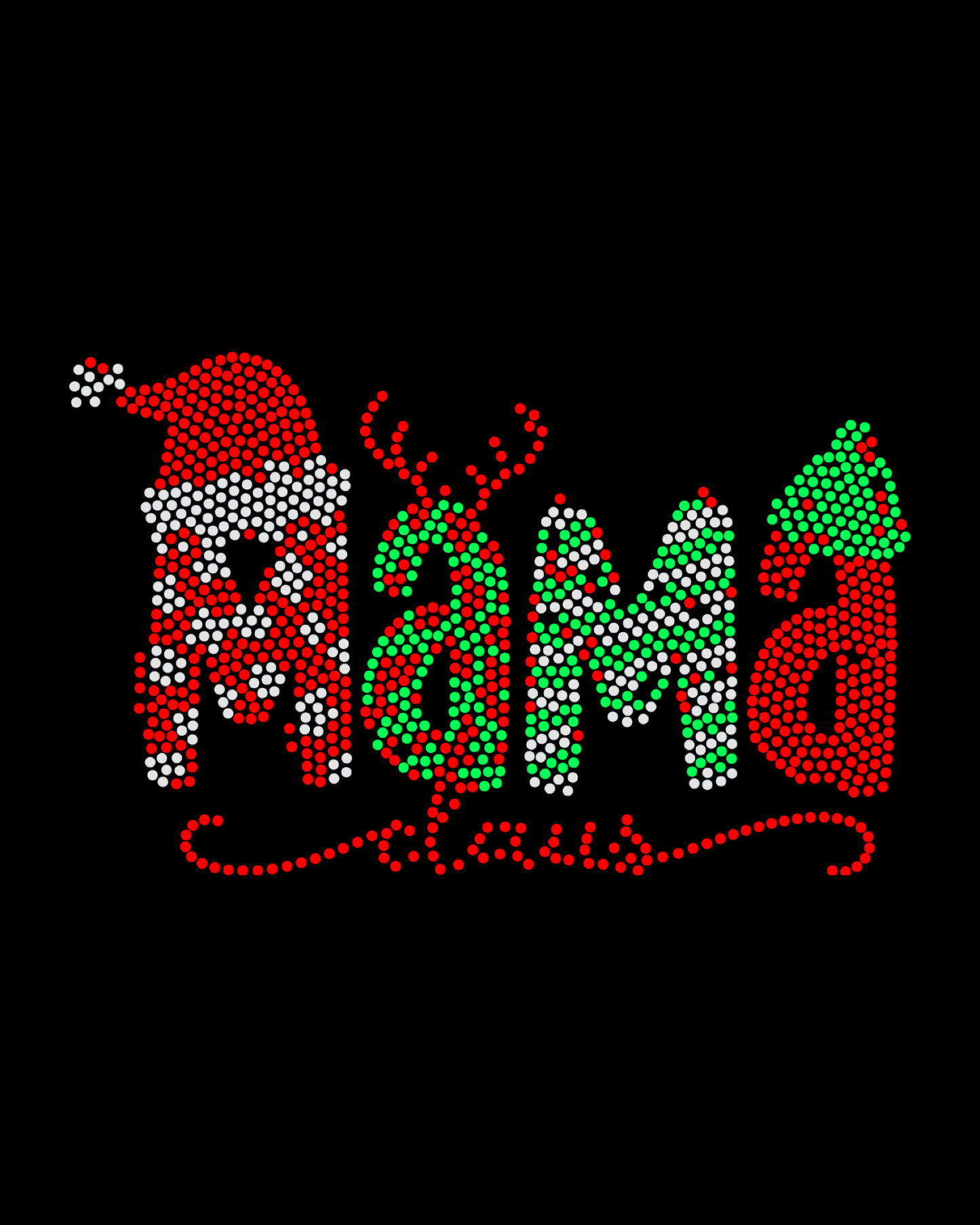 Mama Claus Spangled Women’s Relaxed Crew Neck T-Shirt