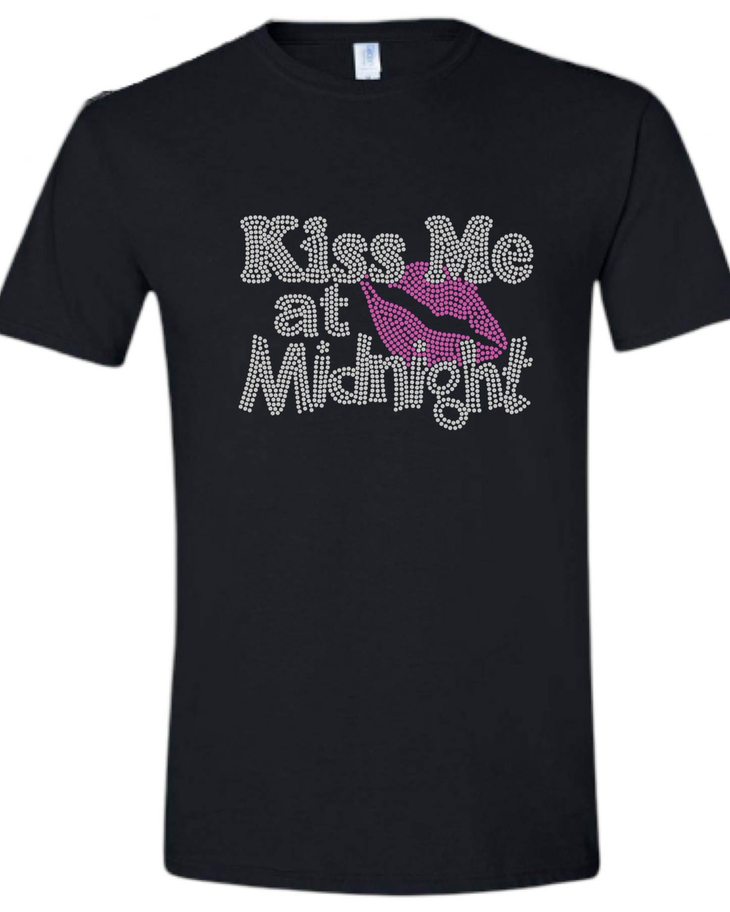 Kiss Me At Midnight Rhinestone Unisex T-Shirt