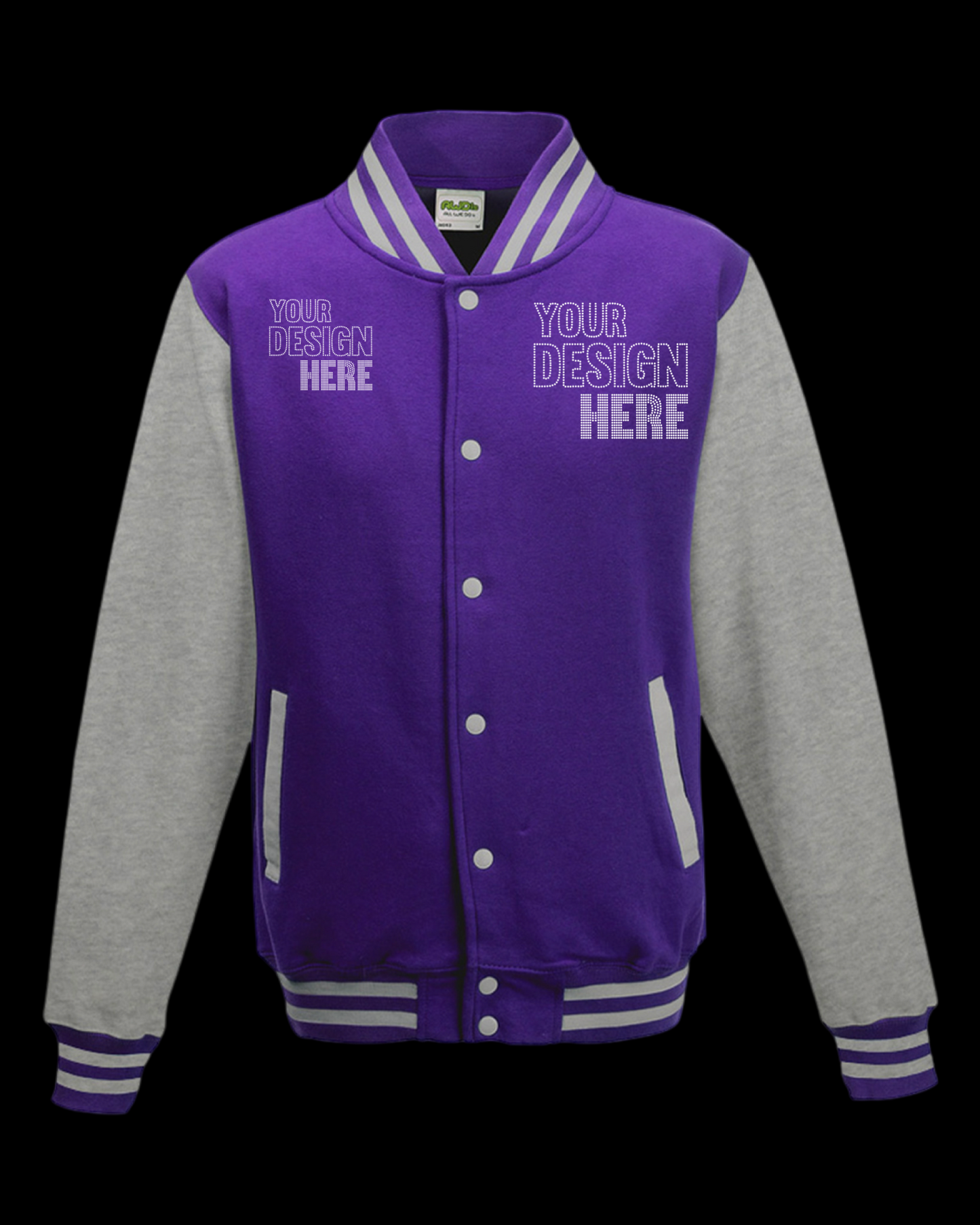 Fully Customizable Rhinestone Letterman Jacket